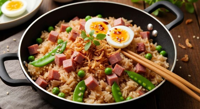 Un plat complet en 25 minutes ? Cette poêlée de riz à la cantonaise express