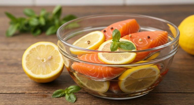 L'erreur de ne pas faire mariner le saumon, même 10 minutes dans du jus de citron, avant de le cuire