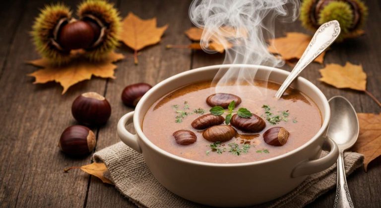 Cyril Lignac est formel, cet ingrédient tout simple rend le velouté de châtaignes inoubliable (et ce n'est pas la truffe)