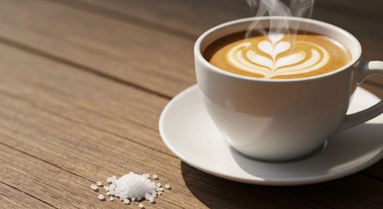 L'ingrédient surprenant que l'on peut ajouter au café pour neutraliser son amertume : une pincée de sel