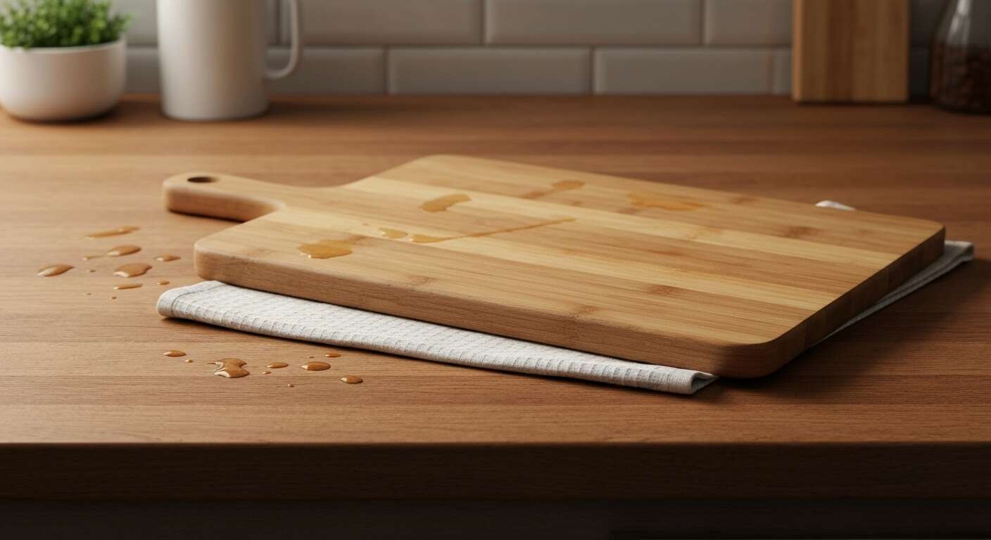 Savez-vous pourquoi il est recommandé de mettre un torchon humide sous sa planche à découper ?