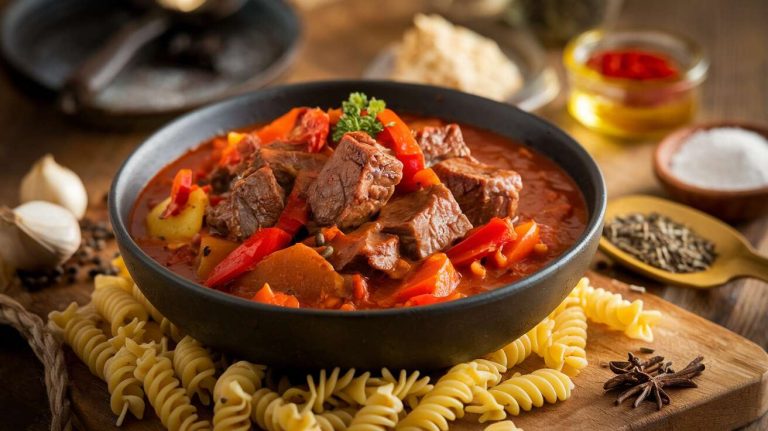 Une goulash hongroise prête en 45 minutes à la cocotte-minute ? C&rsquo;est le plat réconfortant express de l&rsquo;automne