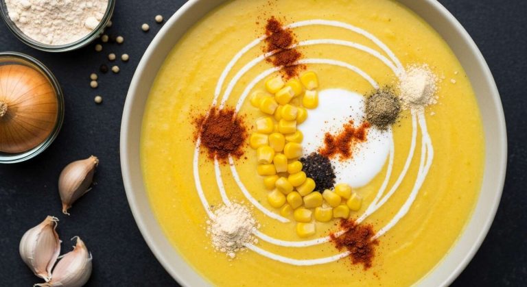 Une boîte de maïs et un mixeur suffisent pour ce velouté express, original et très doux