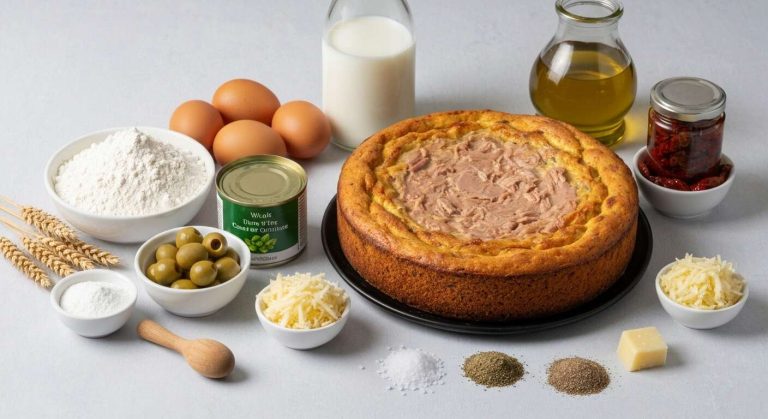 « Ce cake salé au thon, olives et tomates séchées est mon incontournable des pique-niques »